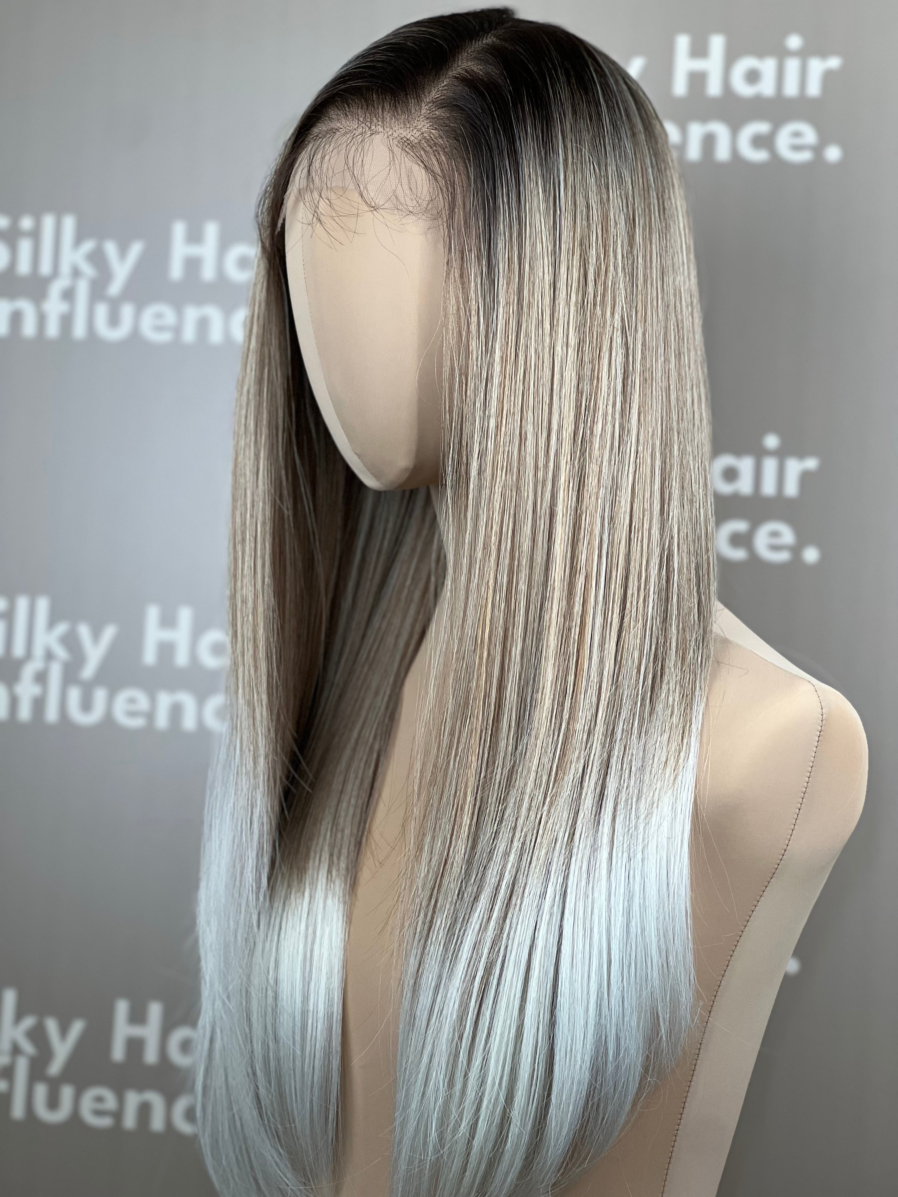 Finest Synthetic Wig 100 Ombré Ice Blonde