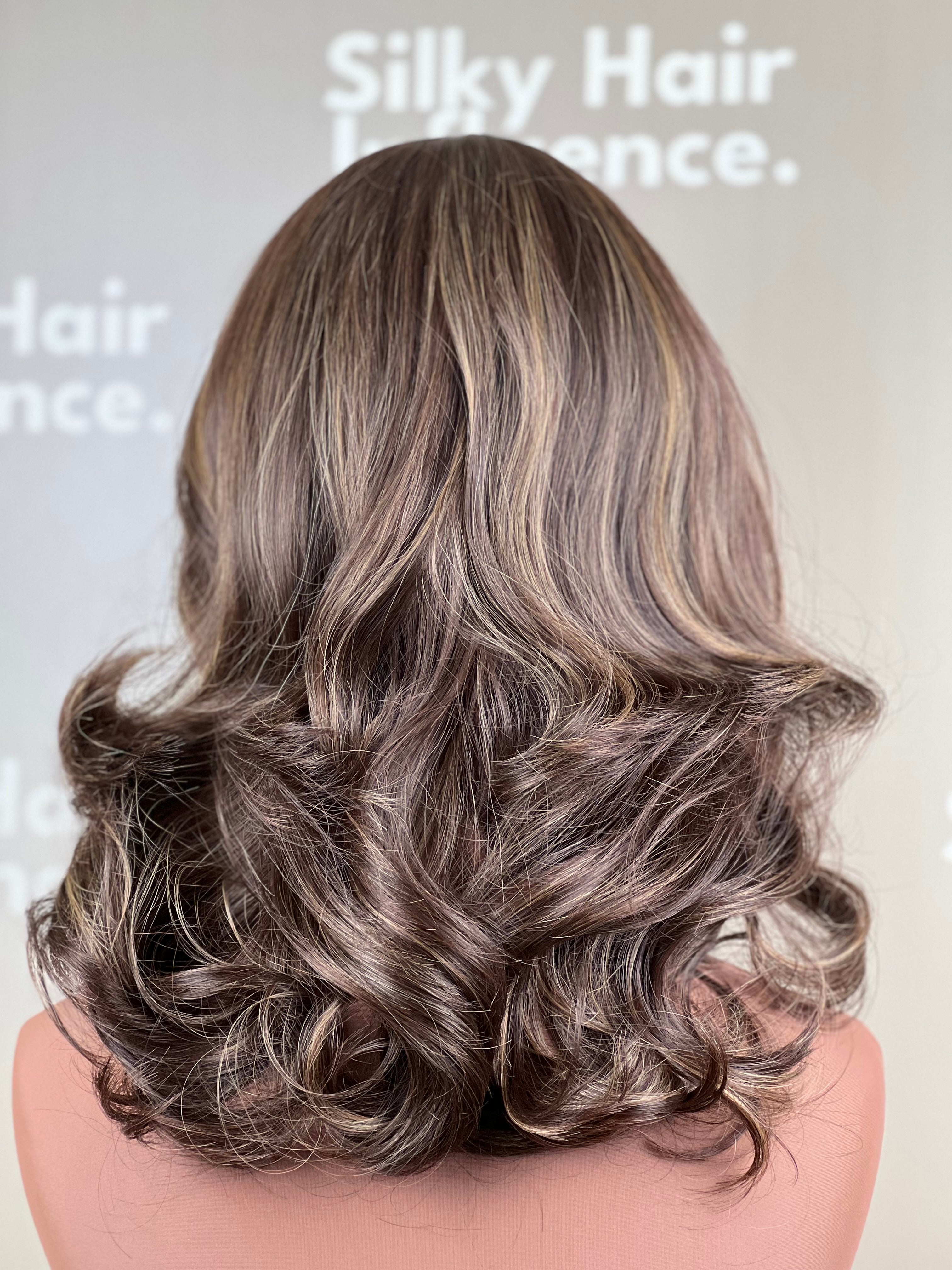 Finest Synthetic Wig 005 Highlighted Brown