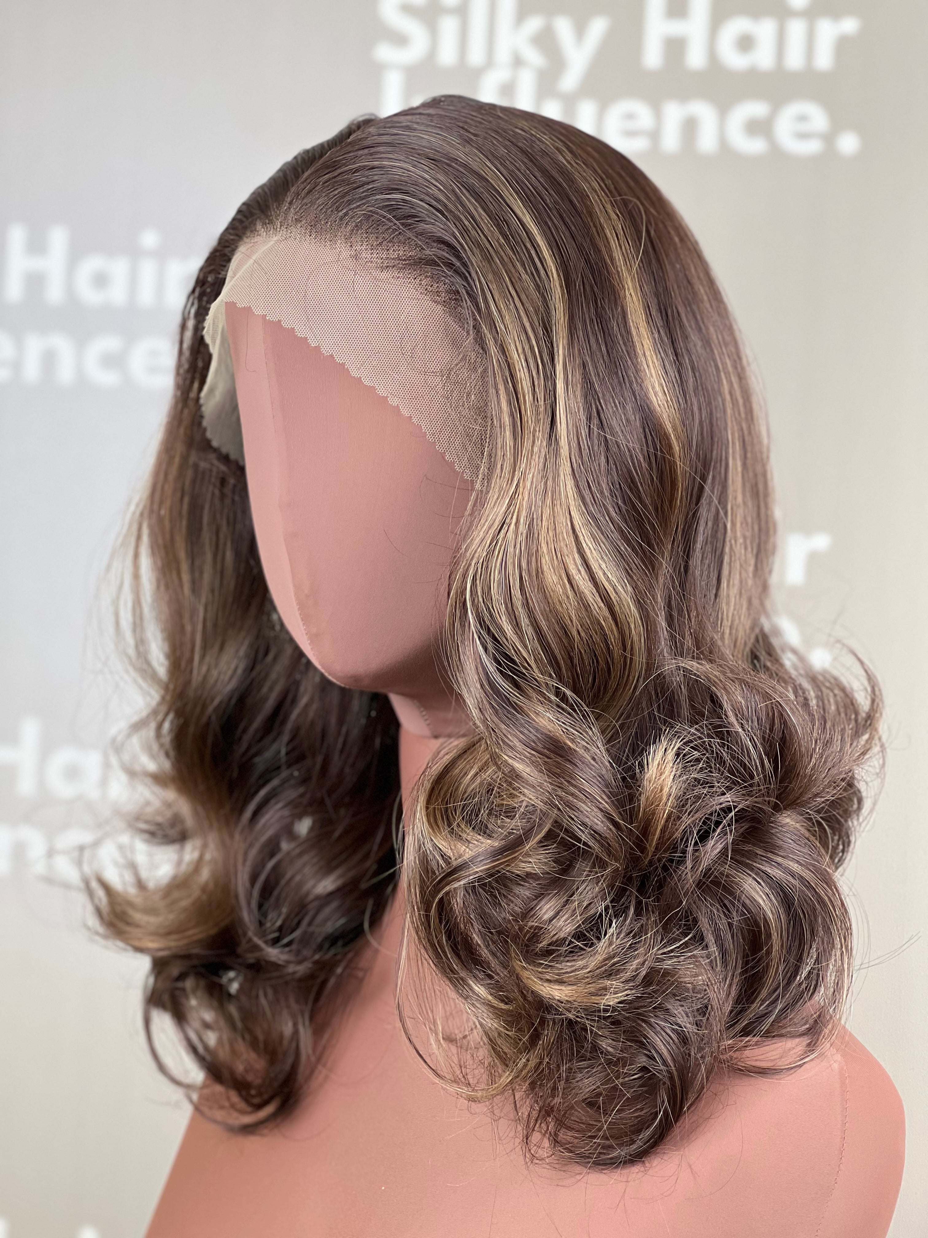 Finest Synthetic Wig 005 Highlighted Brown