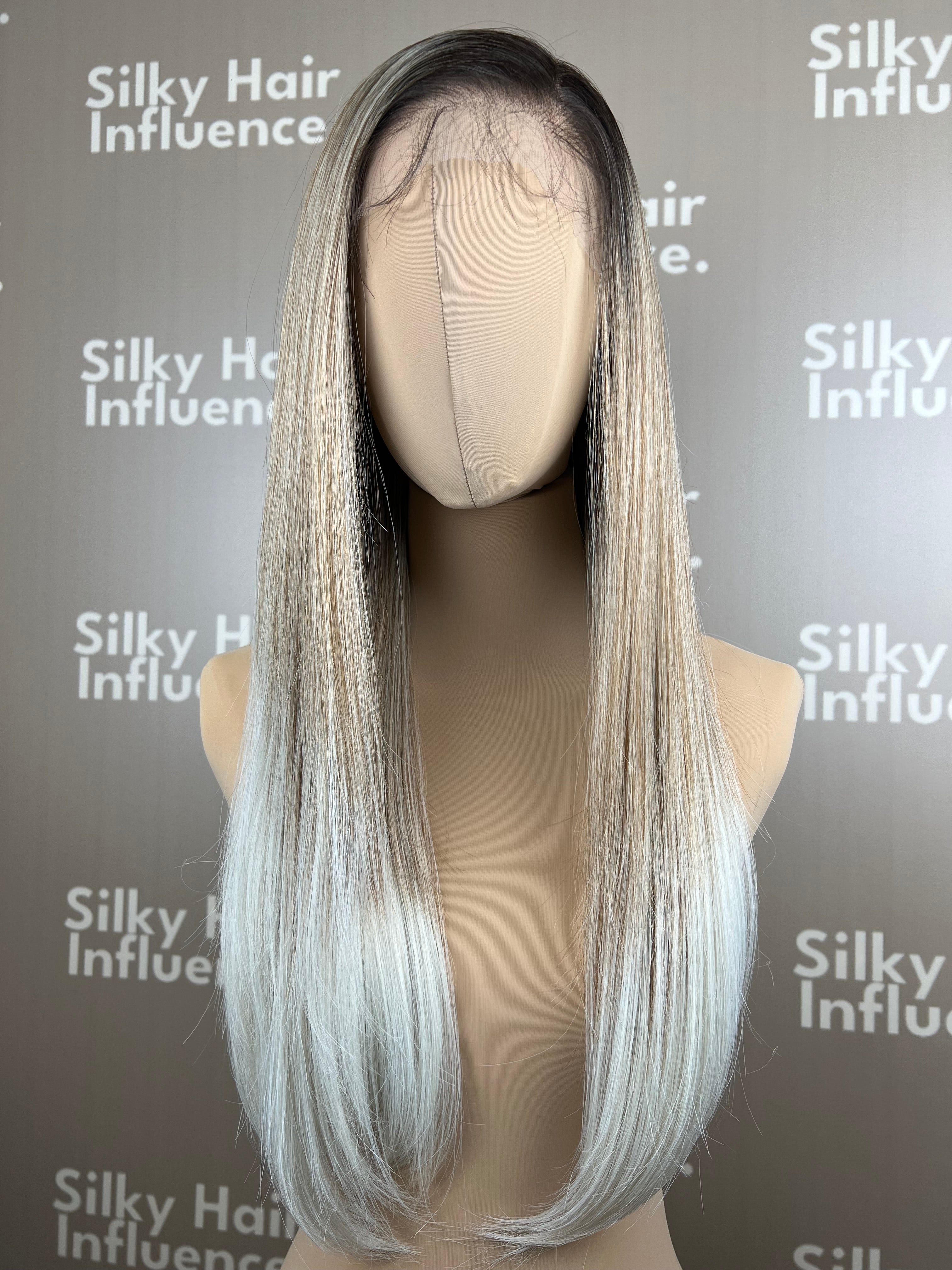 Finest Synthetic Wig 100 Ombré Ice Blonde