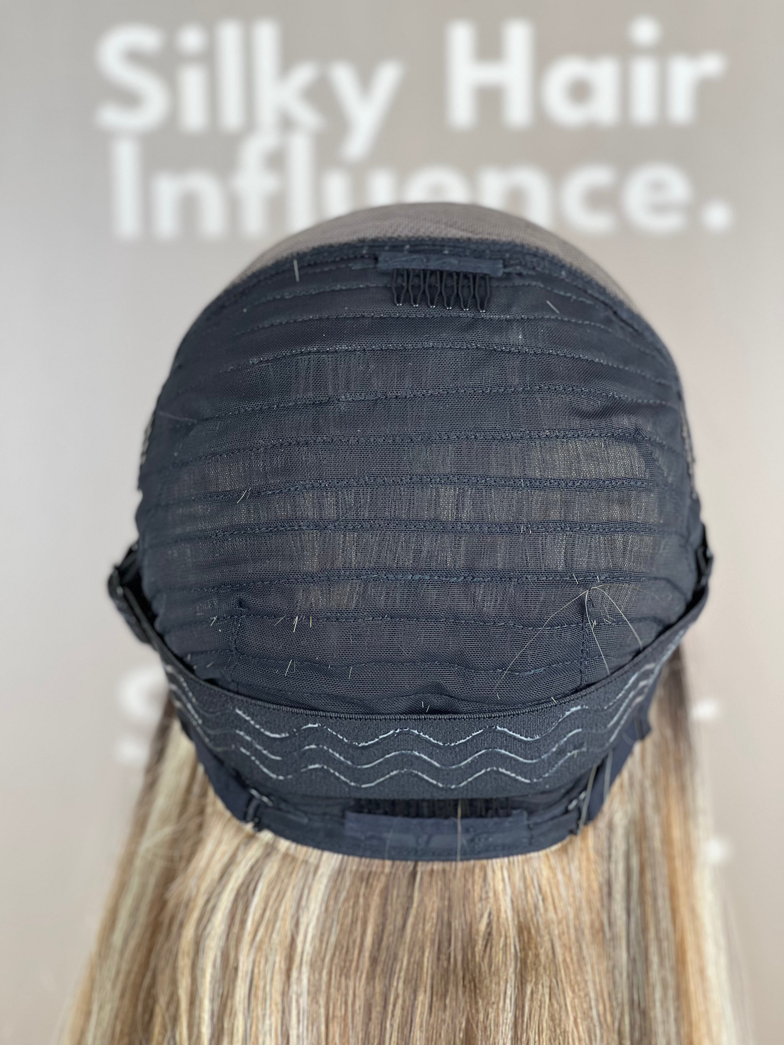 Finest Synthetic Wig 100 Highlighted Golden Bronde