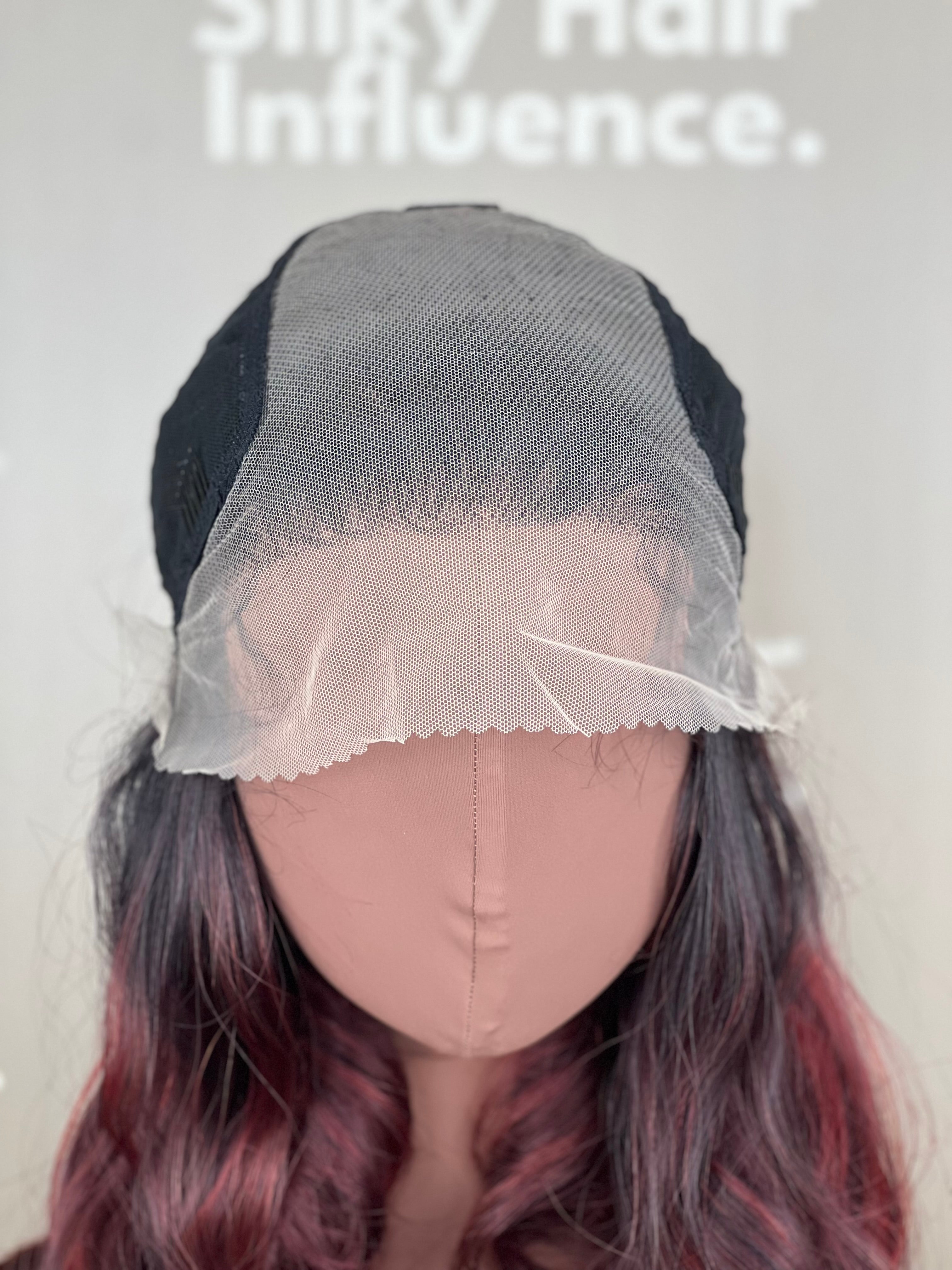 Finest Synthetic Wig 005 Highlighted Red