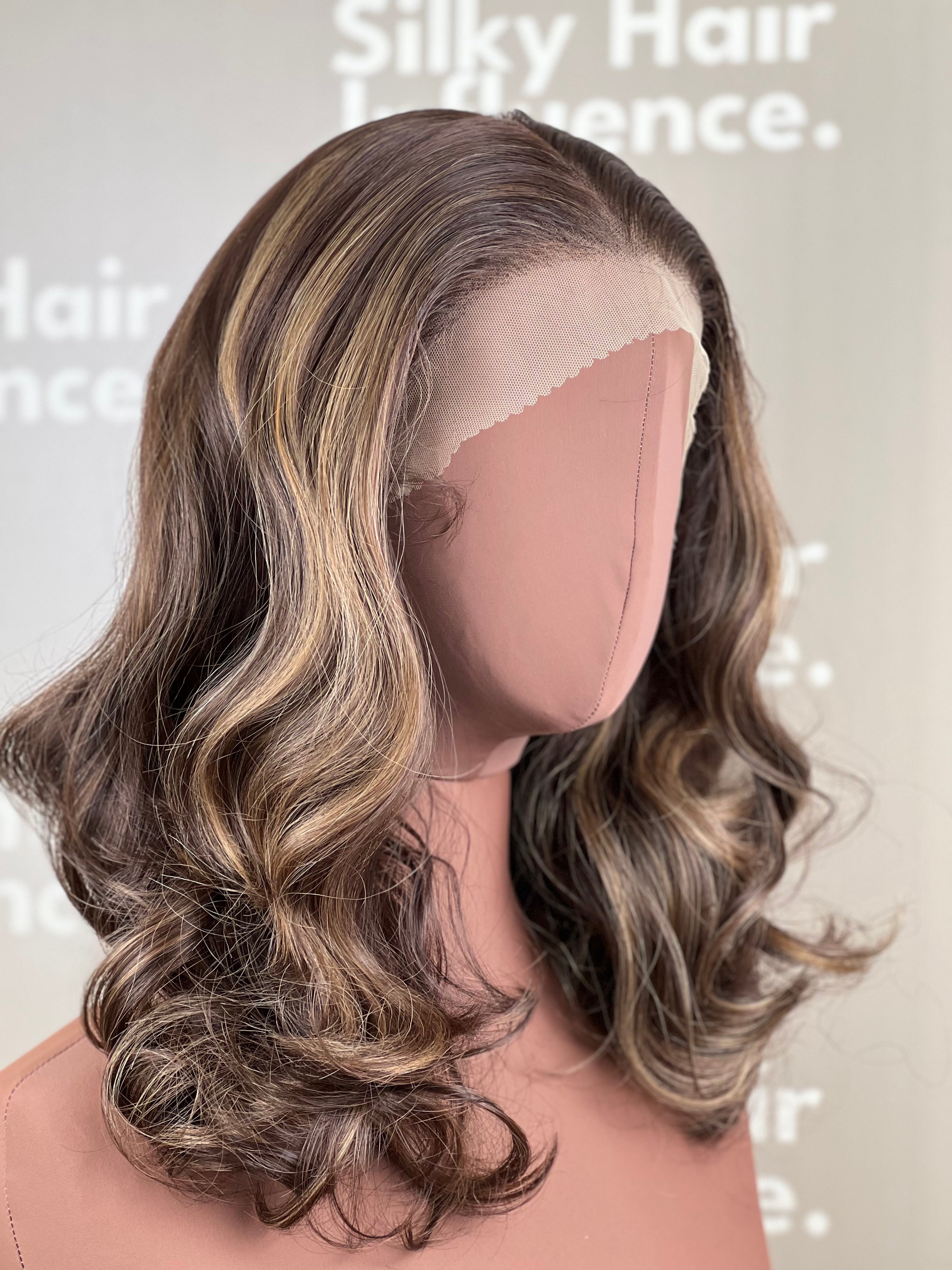 Finest Synthetic Wig 005 Highlighted Brown