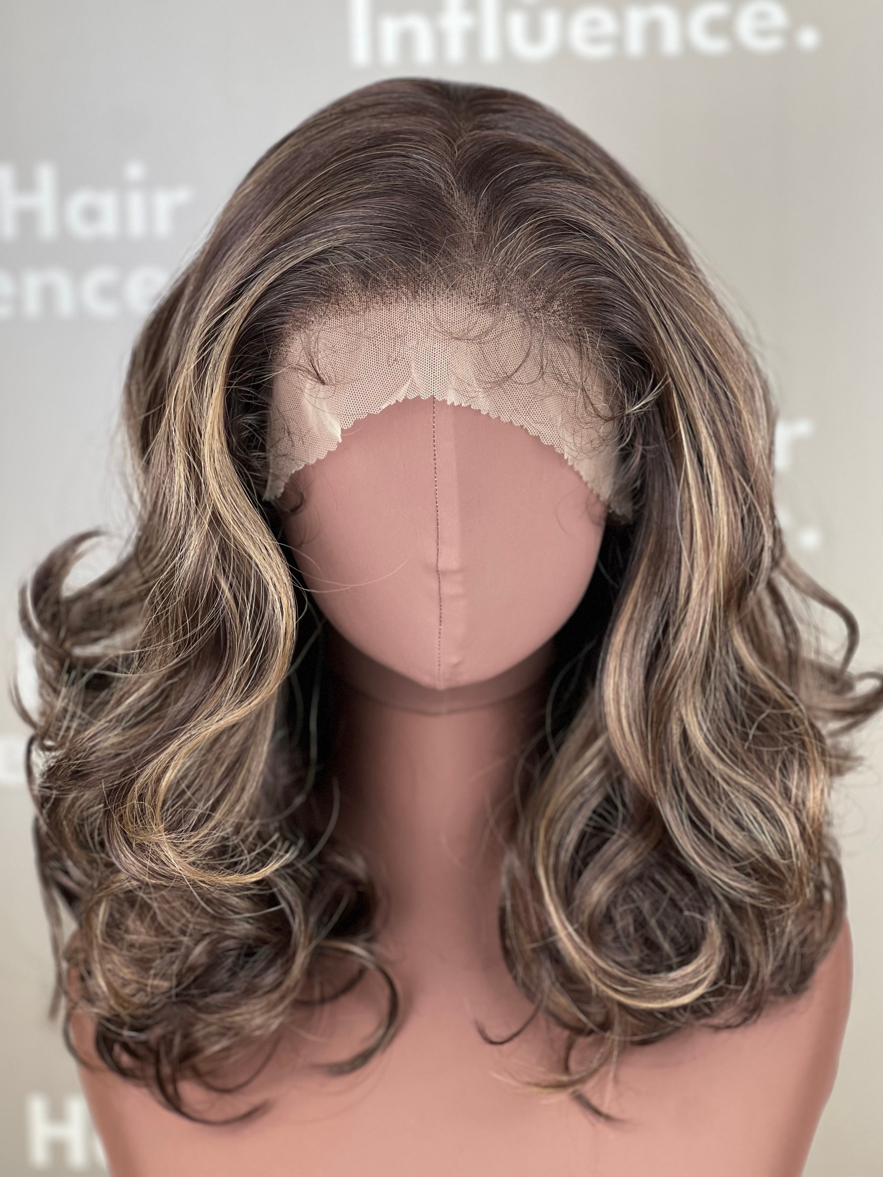 Finest Synthetic Wig 005 Highlighted Brown
