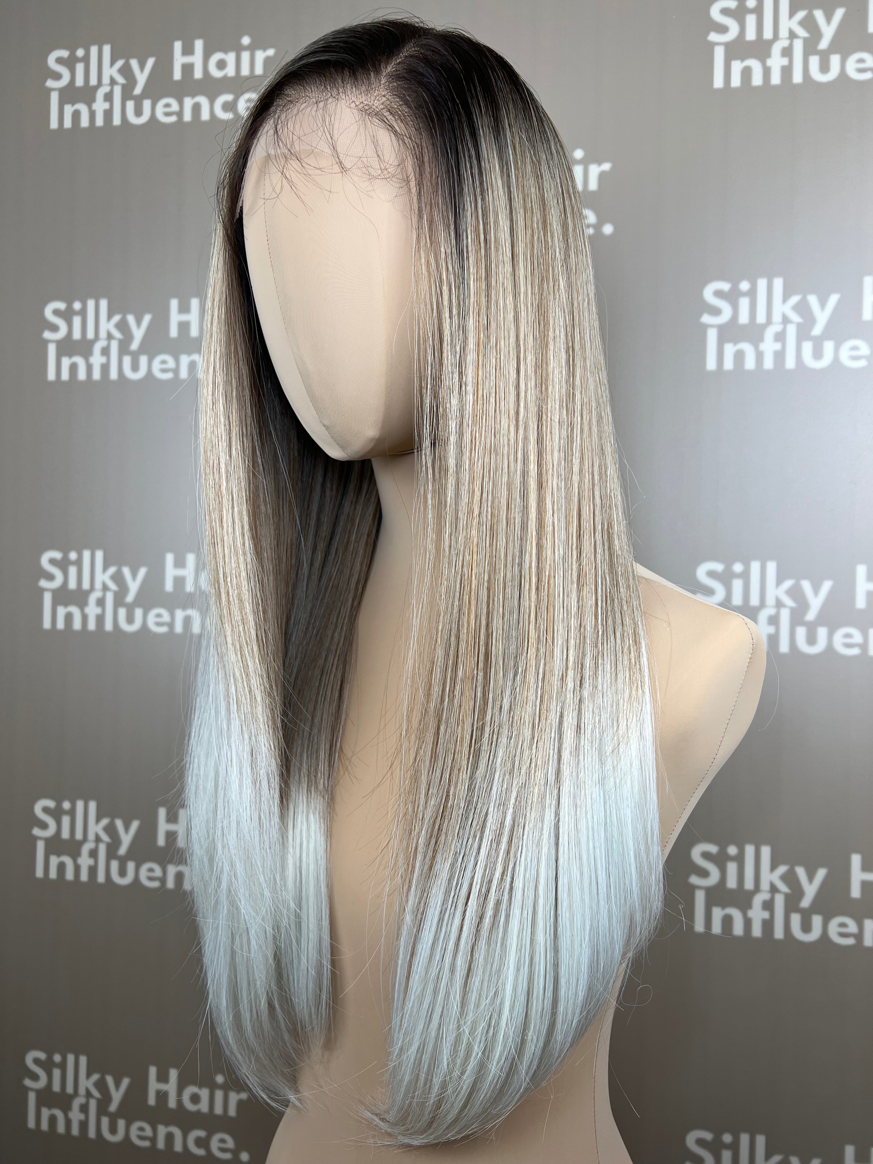 Finest Synthetic Wig 100 Ombré Ice Blonde