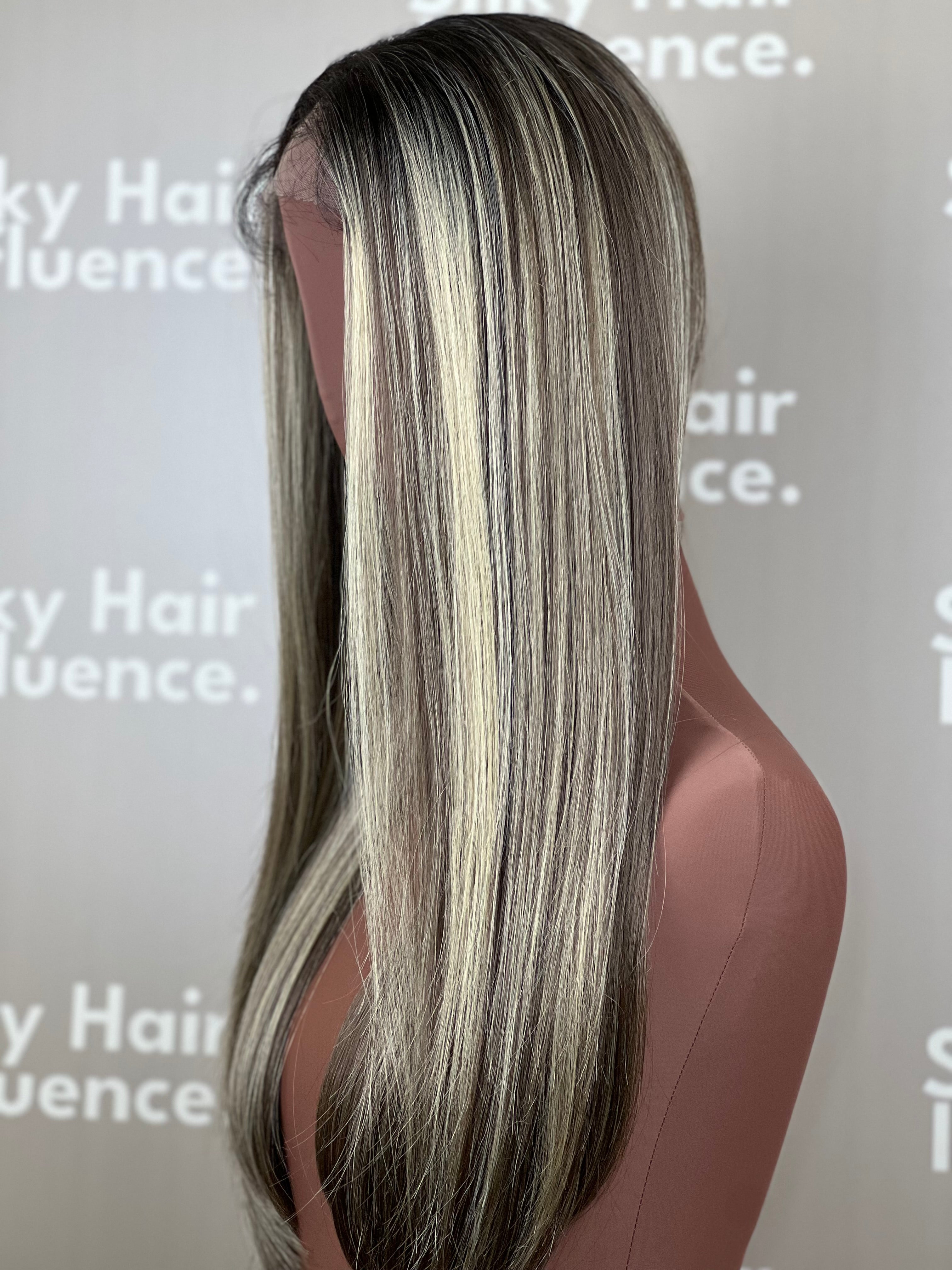 Finest Synthetic Wig 100 Highlighted Ash Bronde