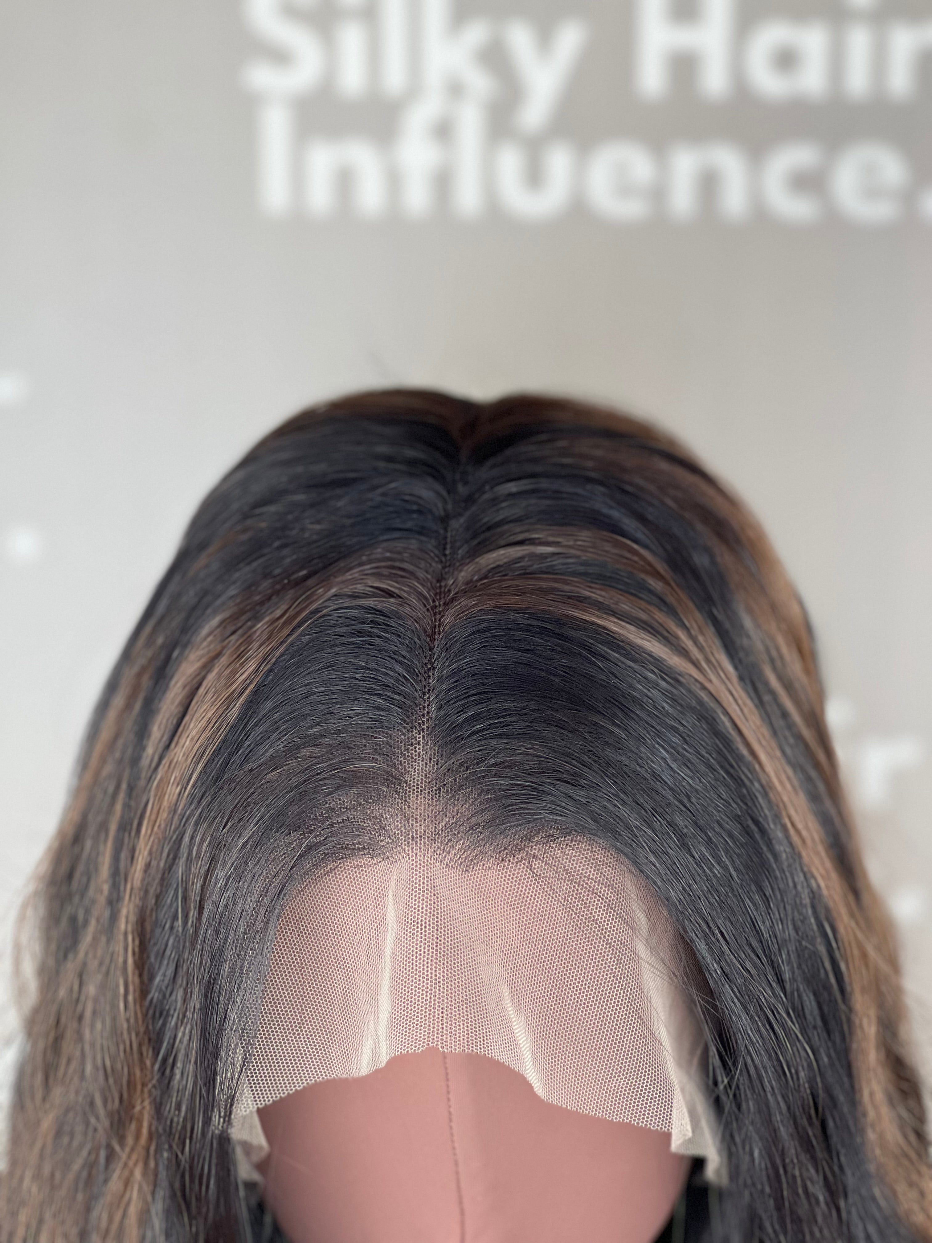 Finest Synthetic Wig 040 Highlighted Brown