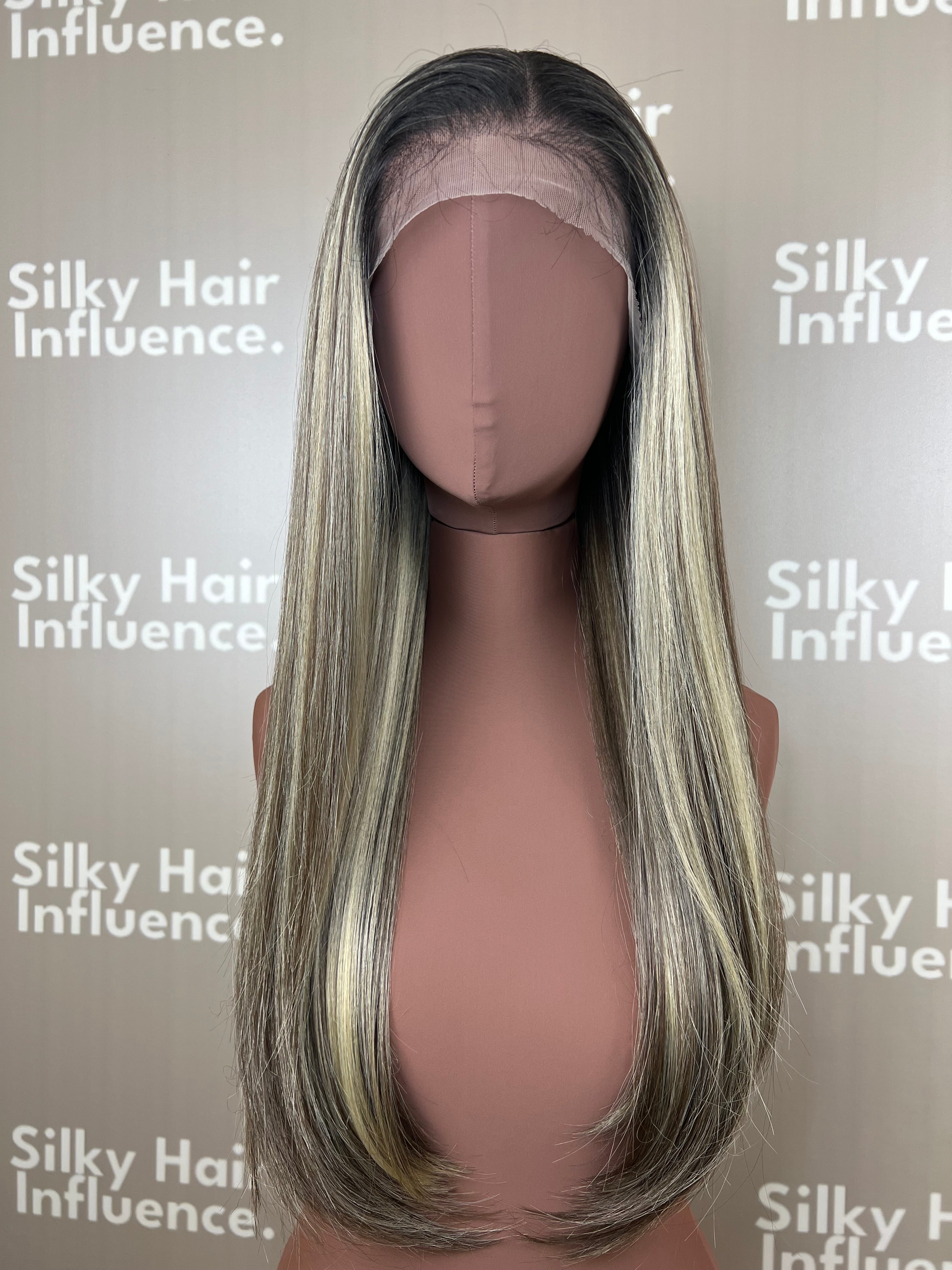 Finest Synthetic Wig 100 Highlighted Ash Bronde
