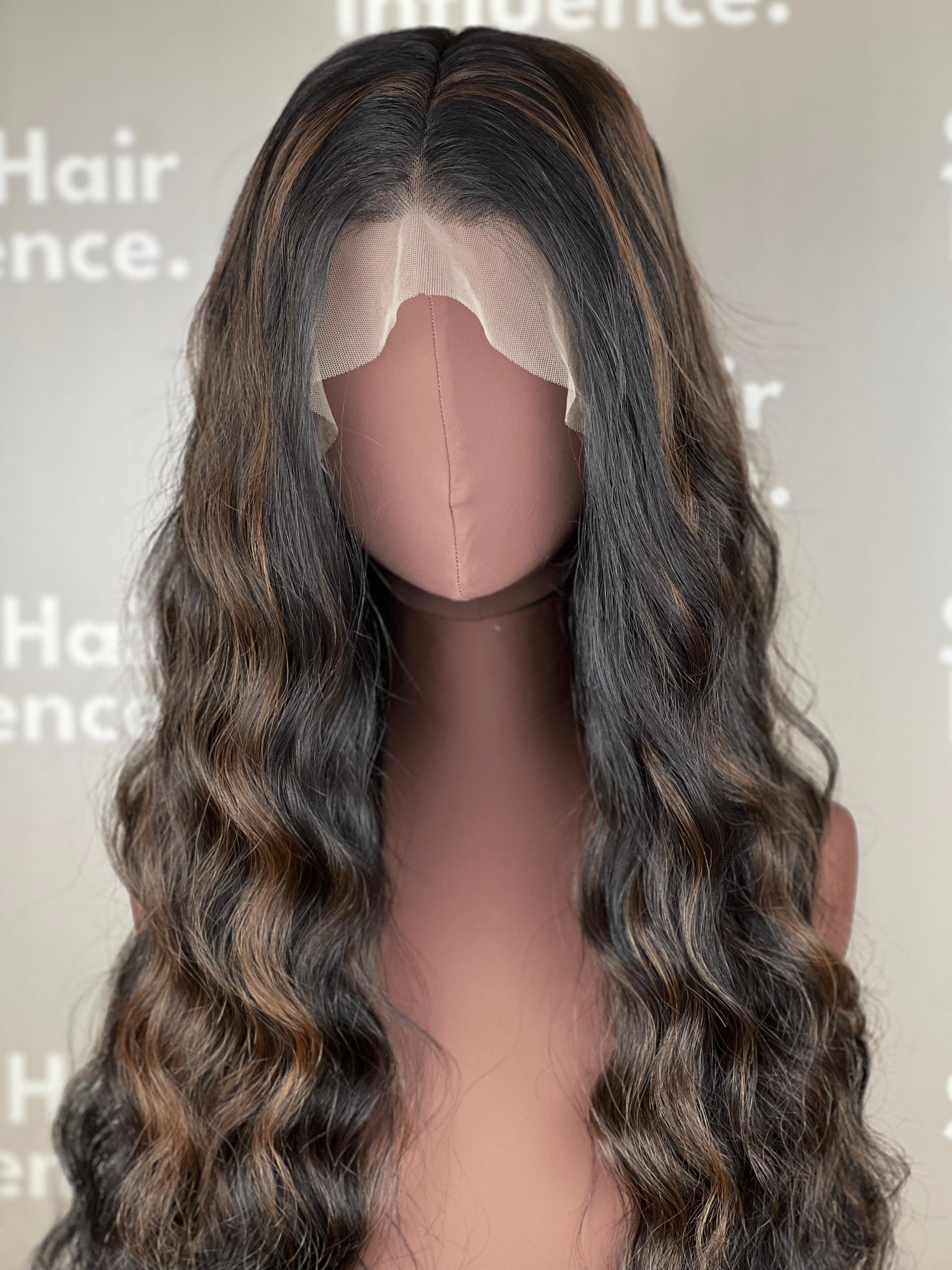 Finest Synthetic Wig 040 Highlighted Brown