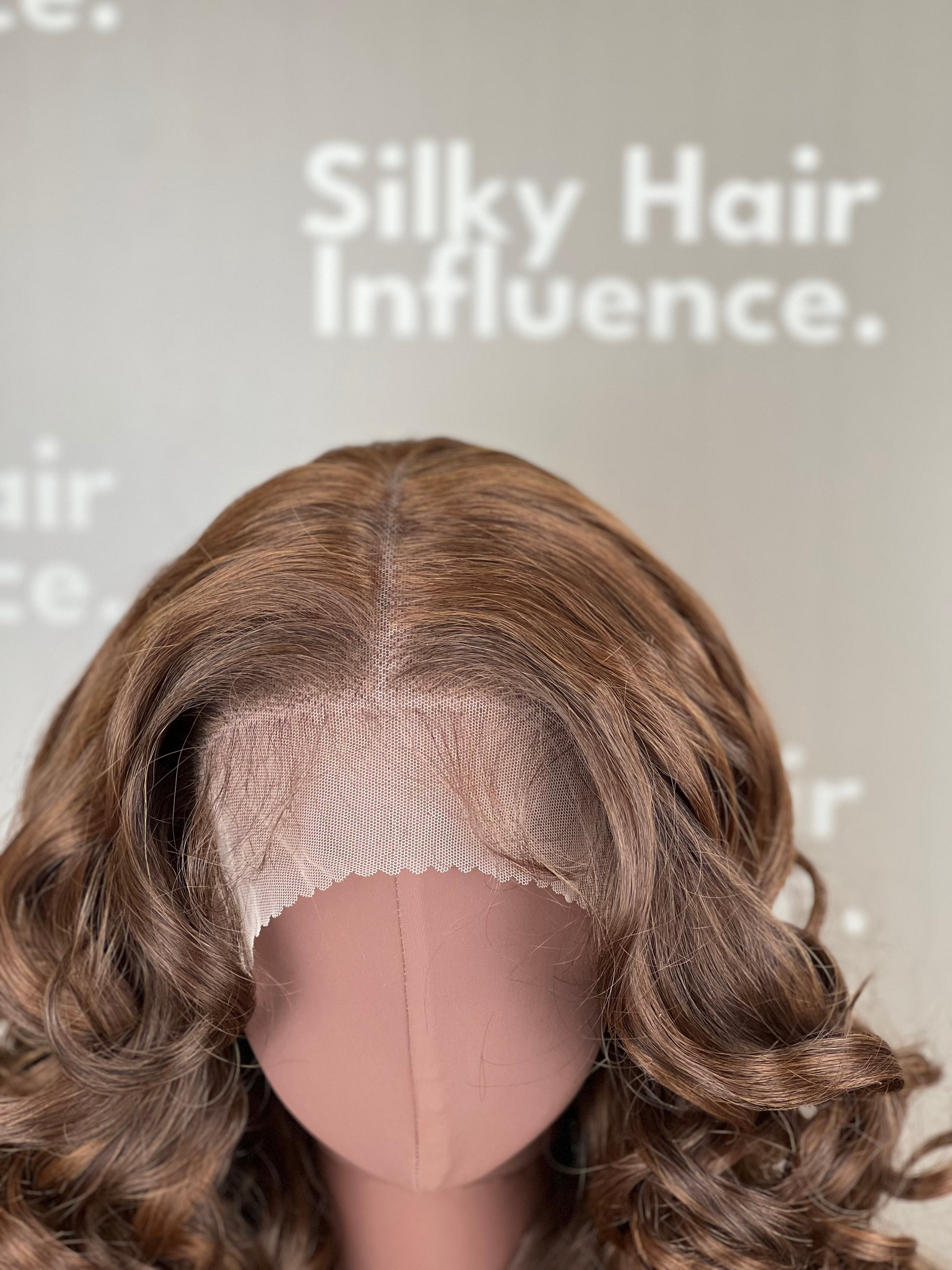 Finest Synthetic Wig 080 Highlighted Brown