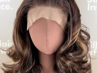 Finest Synthetic Wig 005 Highlighted Brown
